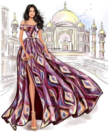 Платья для срисовки