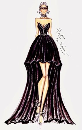 Рисунки девушек в платьях карандашом