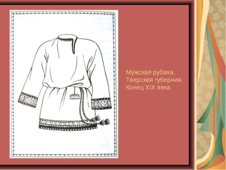 Рисования для детей рубаха мужская