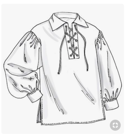 Средневековая рубаха мужская выкройка