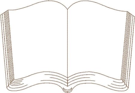 Макет раскрытой книги