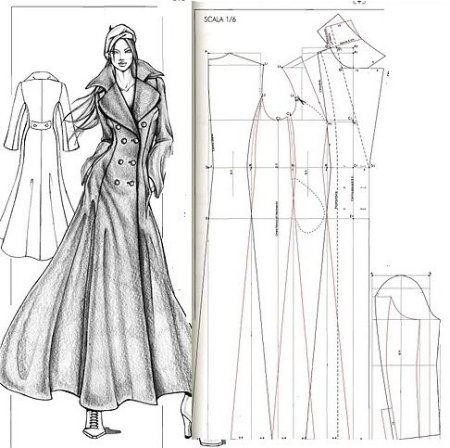 Выкройка пиджака с острыми плечами