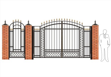 Кованые ворота v-168 (1 кв.м.)