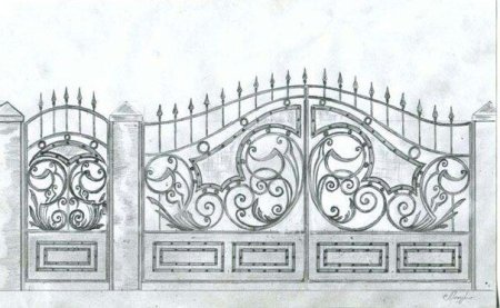 Эскизы кованых ворот
