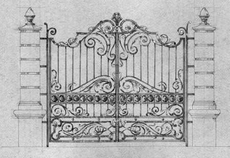 Кованые ворота эскизы