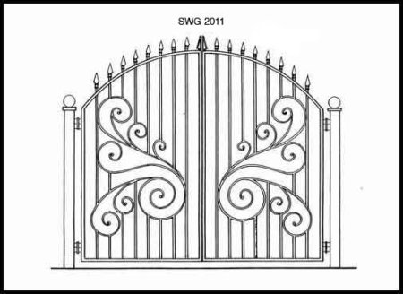 Раскраска кованые ворота