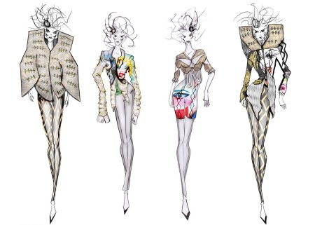 Романтический стиль в одежде эскизы