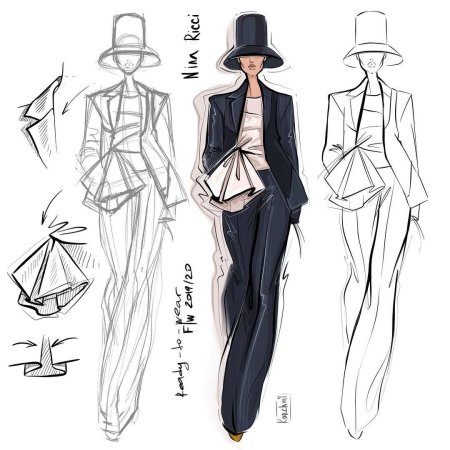 Геометрическая аппликация на одежде