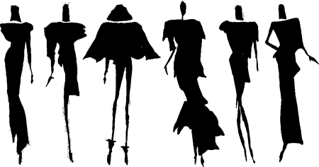 Стилизованные силуэты людей