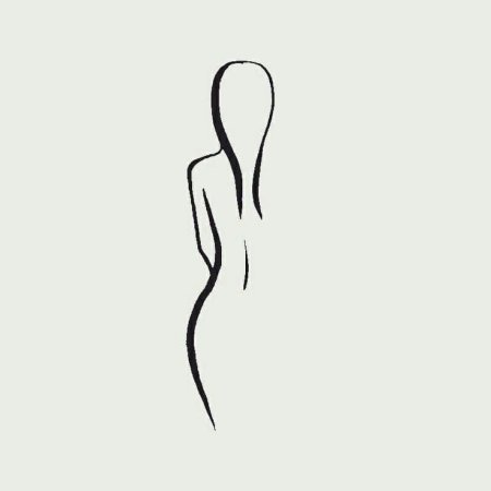Очертания женской фигуры