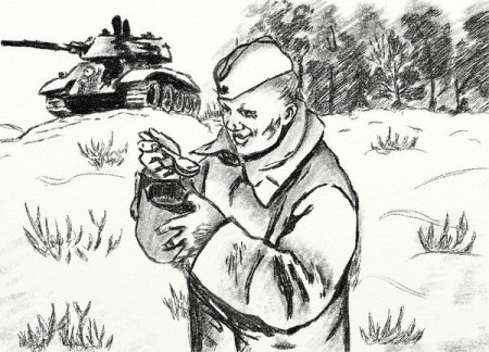 Фронтовые зарисовки для детей