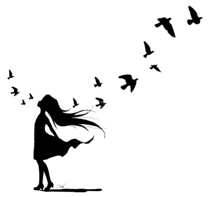 Девушка птица