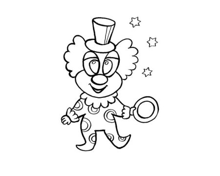 Клоун рисунок для детей