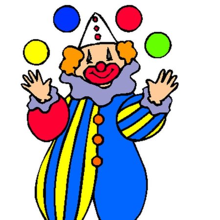 Грустный клоун раскраска