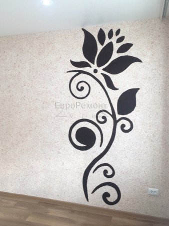 Жидкие обои рисунки на стенах