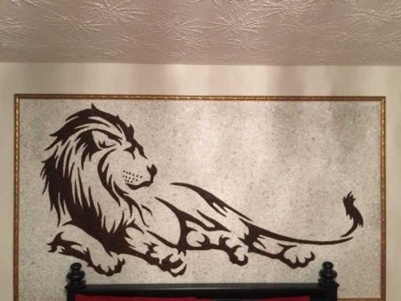 Роспись стен жидкими обоями