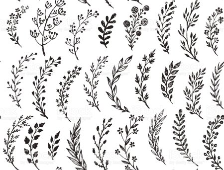 Орнамент в виде листьев