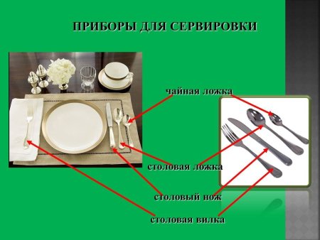 Сервировка стола технология