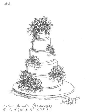 Эскиз торта