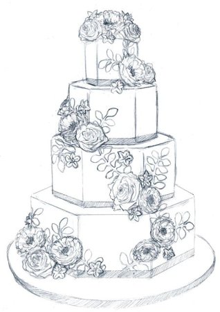 Торт набросок
