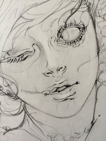 Раскраски девушки в стиле арт