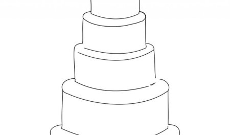 Макет торта для рисования