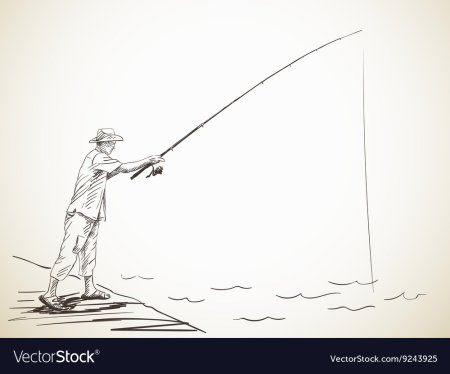 Рыбак рисунок эскиз (45 фото)