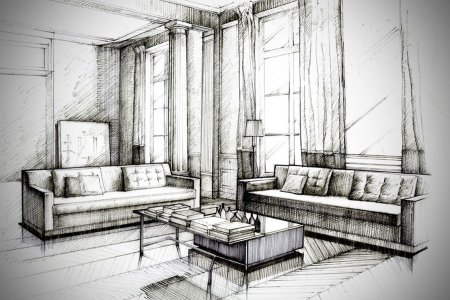 Наброски интерьера
