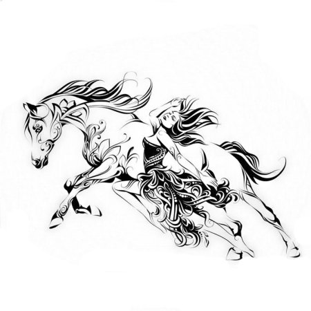 Тату Бегущая лошадь