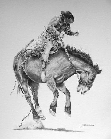 Ковбой на лошади