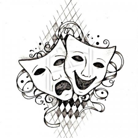 Эскиз театральной маски