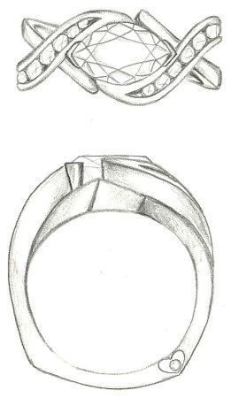 Украшение из камня эскиз