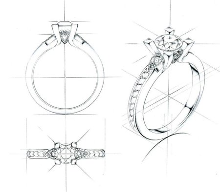 Эскизы ювелирных изделий