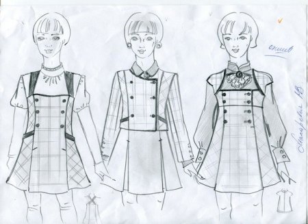 Эскиз школьной формы