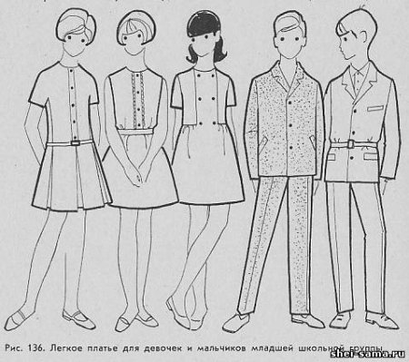 Эскиз одежды для школы