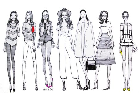 Наброски одежды