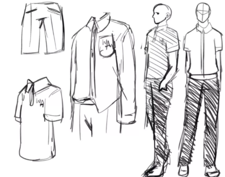 Эскиз современной школьной формы