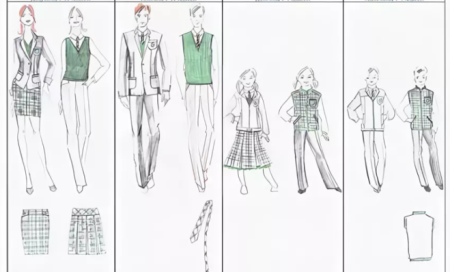 Детская фигура для эскизов одежды