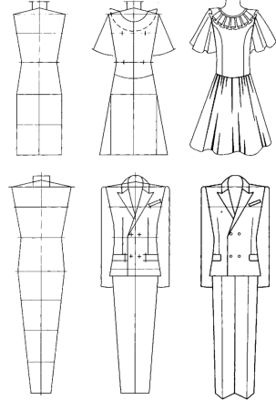 Эскизы одежды для детей