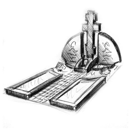 Памятник эскиз 3d