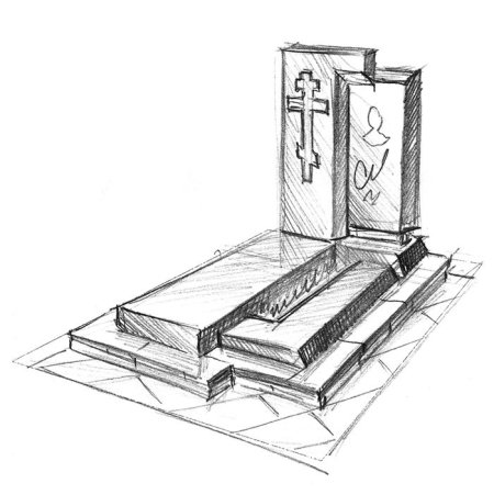 Эскизы надгробных памятников