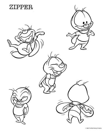 Чип и Дейл раскраска