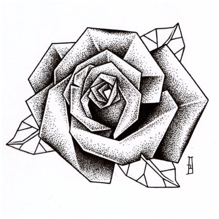 Эскизы тату дотворк геометрия