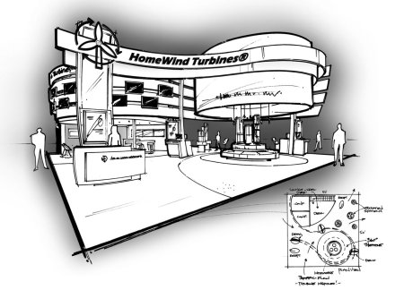 Эскизы выставочных стендов