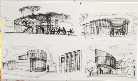 Интерьер сцены рисунок