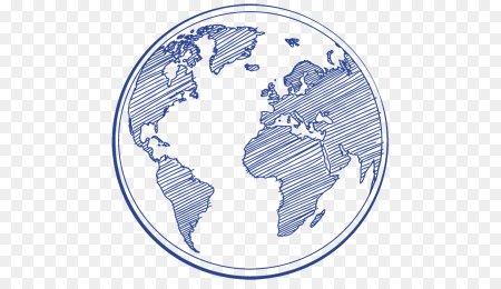 Глобус контур