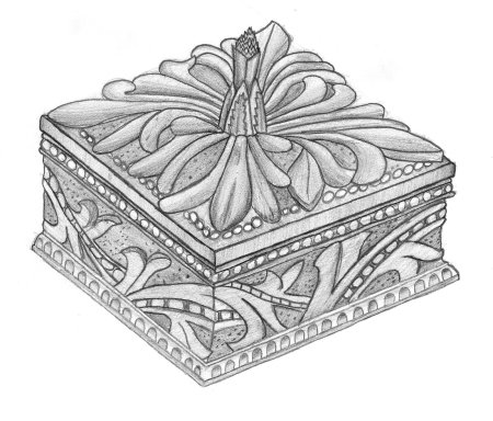 Шкатулка раскраска для детей