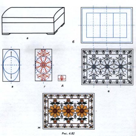 Шкатулка черчение