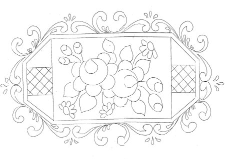 Эскизы для росписи шкатулок