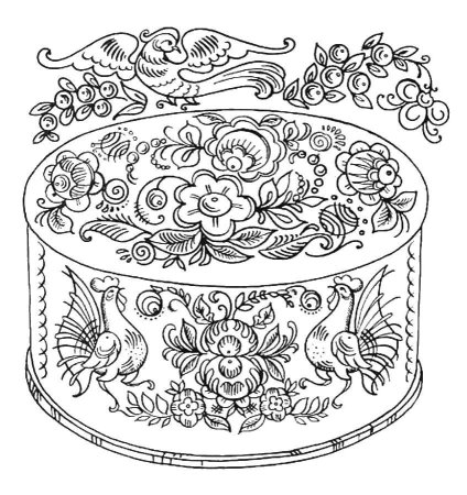 Эскиз коробки с крышкой